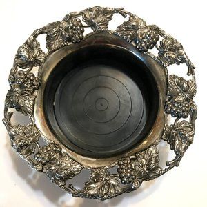 Vintage 1988 Godinger Silver Wine Bottle Coaster